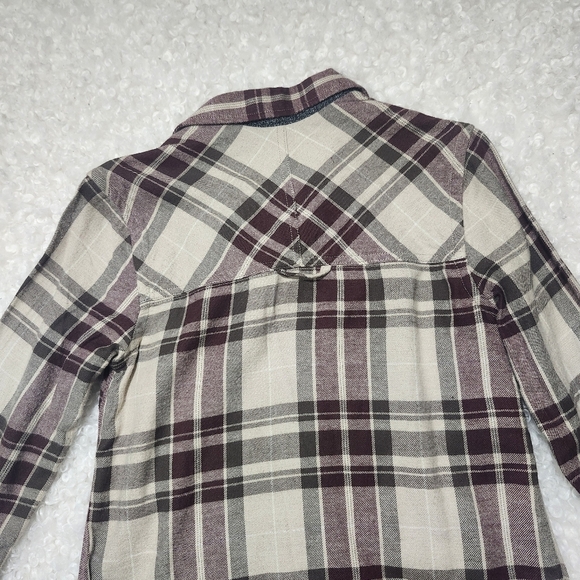 Vintage Roots Plaid Flannel Shirt Dress Xs  Tartan Cozy Tunic - Picture 14 of 15